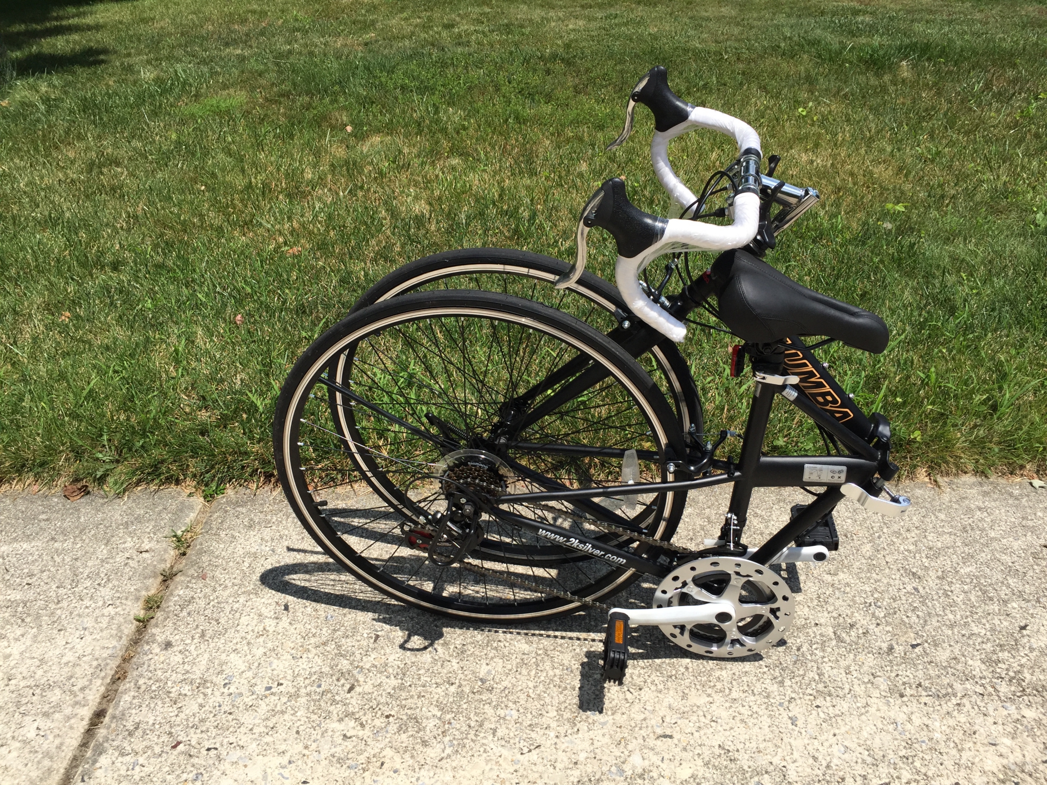 Columba 700C Folding Bike Black (RB28S_BLK), Folding Bikes by 2KSilver LLC