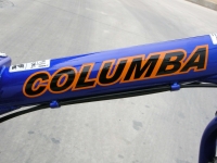 folding bike Columba logo on frame